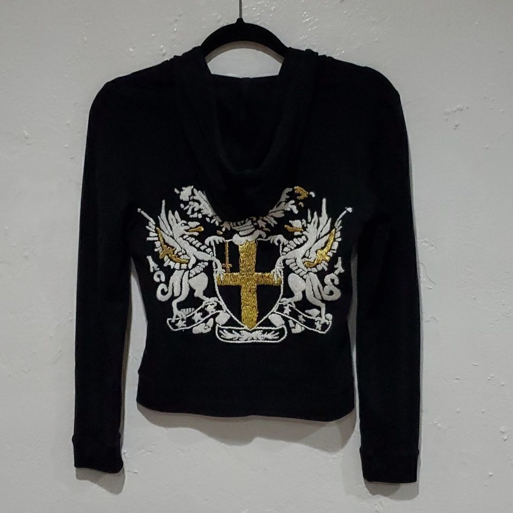Romeo & Juliet Couture Embroidered Dragon Hoodie